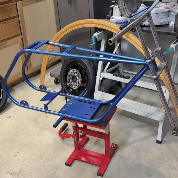 LAX GTS Bare Roller Frame -Electric Blue Powder Coat